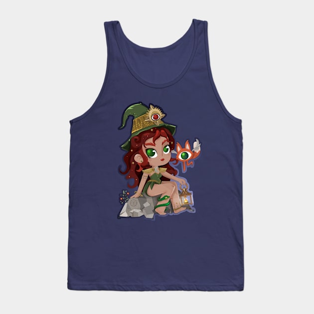 Wicca Witch Magic Girl Power Tank Top by rosseve33